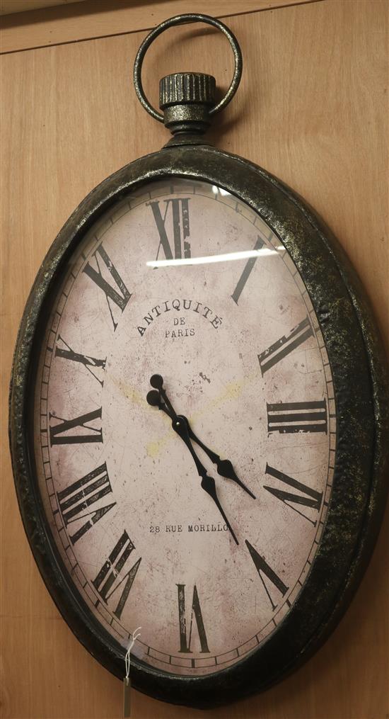 A wall clock, H.130cm